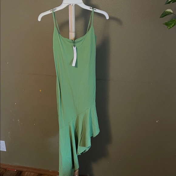 Susana Monaco Asymmetrical Dress in Green - Picture 2 of 6